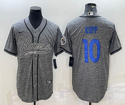 Nike Los Angeles Rams #10 Cooper Kupp Hemp grey Authentic Stitched MLB jersey