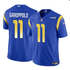 Nike Los Angeles Rams #11 Jimmy Garoppolo Blue 2024 F.U.S.E. Authentic Stitched NFL Jersey