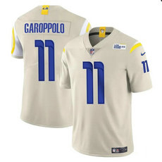 Nike Los Angeles Rams #11 Jimmy Garoppolo Cream Vapor Untouchable Authentic Stitched NFL Jersey