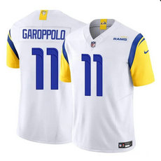 Nike Los Angeles Rams #11 Jimmy Garoppolo White 2024 F.U.S.E. Authentic Stitched NFL Jersey