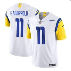 Nike Los Angeles Rams #11 Jimmy Garoppolo White Vapor Untouchable Authentic Stitched NFL Jersey
