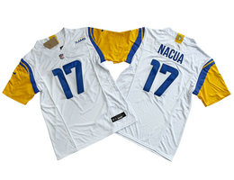 Nike Los Angeles Rams #17 Puka Nacua White 2023 F.U.S.E Authentic Stitched NFL Jersey