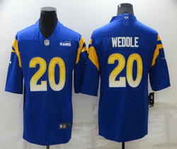 Nike Los Angeles Rams #20 Wedle jersey Royal Vapor Untouchable Limited Authentic Stitched NFL Jerseys