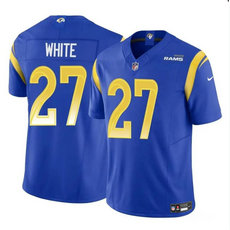 Nike Los Angeles Rams #27 Tre'Davious Blue 2024 F.U.S.E. Authentic Stitched NFL Jersey