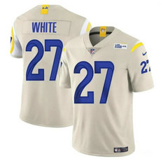 Nike Los Angeles Rams #27 Tre'Davious Cream Vapor Untouchable Authentic Stitched NFL Jersey