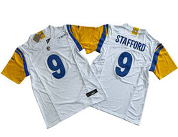 Nike Los Angeles Rams #9 Matthew Stafford White 2023 F.U.S.E Authentic Stitched NFL Jersey