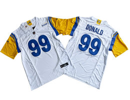 Nike Los Angeles Rams #99 Aaron Donald White 2023 F.U.S.E. Authentic Stitched NFL Jersey