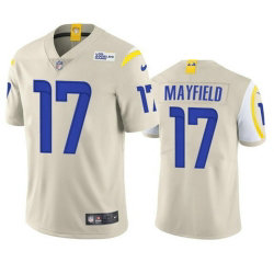 Nike Los Angeles Rams 17 Baker Mayfield Cream Vapor Untouchable Authentic Stitched NFL Jersey