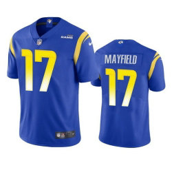 Nike Los Angeles Rams 17 Baker Mayfield Royal Vapor Untouchable Authentic Stitched NFL Jersey