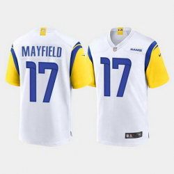 Nike Los Angeles Rams 17 Baker Mayfield White Vapor Untouchable Authentic Stitched NFL Jersey