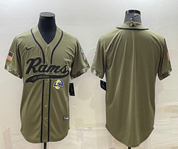Nike Los Angeles Rams Blank 2022 Salute To Service Joint baseball jersey