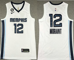 Nike Memphis Grizzlies #12 Ja Morant Blue 6 patch With Advertising Authentic Stitched NBA Jersey.jpg