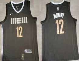 Nike Memphis Grizzlies #12 Ja Morant City 2023-24 Authentic Stitched NBA Jersey