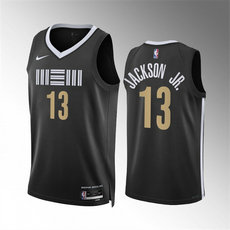 Nike Memphis Grizzlies #13 Jaren Jackson 2024 Black City Stitched NBA Jersey