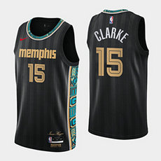Nike Memphis Grizzlies #15 Brandon Clarke 2020-21 City With Advertising Authentic Stitched NBA jersey