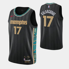 Nike Memphis Grizzlies #17 Jonas Valanciunas 2020-21 City With Advertising Authentic Stitched NBA jersey