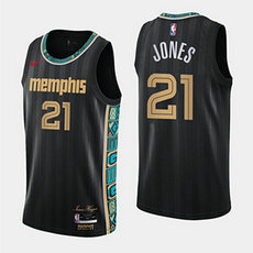 Nike Memphis Grizzlies #21 Tyus Jones 2020-21 City With Advertising Authentic Stitched NBA jersey