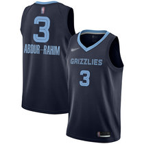 Nike Memphis Grizzlies #3 Shareef Abdur-Rahim Navy Blue Game Authentic Stitched NBA Jersey