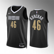 Nike Memphis Grizzlies #46 John Konchar 2024 Black City Stitched NBA Jersey
