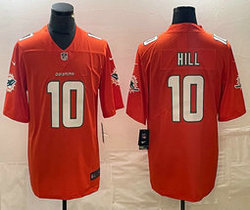 Nike Miami Dolphins #10 Tyreek Hill Orange Vapor Untouchable Authentic Stitched NFL Jersey