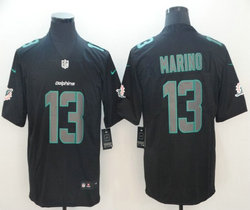 Nike Miami Dolphins #13 Dan Marino Black Impact Limited Vapor Untouchable Authentic Stitched NFL jersey