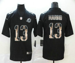 Nike Miami Dolphins #13 Dan Marino Black Lady Liberty Authentic Stitched NFL jersey