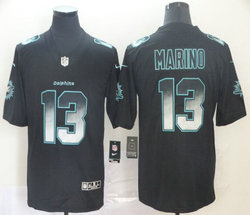 Nike Miami Dolphins #13 Dan Marino Black Smoke Fashion Vapor Untouchable Authentic Stitched NFL jersey