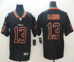 Nike Miami Dolphins #13 Dan Marino Lights Out Black Vapor Untouchable Authentic Stitched NFL jersey