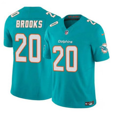 Nike Miami Dolphins #20 Jordyn Brooks Aqua 2024 F.U.S.E Authentic Stitched NFL Jersey