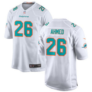 Nike Miami Dolphins #26 Salvon Ahmed White Vapor Untouchable Authentic Stitched NFL Jersey