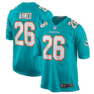 Nike Miami Dolphins #26 Salvon Ahmed aqua Vapor Untouchable Authentic Stitched NFL Jersey