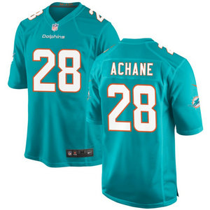Nike Miami Dolphins #28 De'Von Achane Aqua Authentic Stitched NFL Jersey