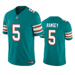 Nike Miami Dolphins #5 Jalen Ramsey Green Vapor Untouchable Authentic Stitched NFL Jersey