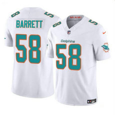 Nike Miami Dolphins #58 Shaquil Barrett White 2024 F.U.S.E Authentic Stitched NFL Jersey