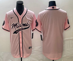 Nike Miami Dolphins Blank Pink Joint adults Authentic Stitched baseball jersey