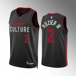 Nike Miami Heat #2 Terry Rozier III Black 2024 City Stitched NBA Jersey