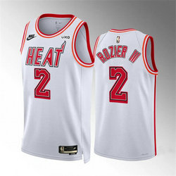 Nike Miami Heat #2 Terry Rozier III White Throwback Stitched NBA Jersey