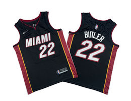 Nike Miami Heat #22 Jimmy Butler Black Authentic Stitched NBA jerseys