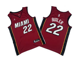 Nike Miami Heat #22 Jimmy Butler Red Authentic Stitched NBA jerseys
