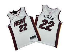Nike Miami Heat #22 Jimmy Butler White Authentic Stitched NBA jerseys