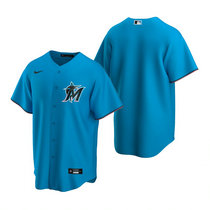 Nike Miami Marlins #Blank Blue Game Authentic Stitched MLB Jersey