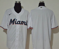 Nike Miami Marlins #Blank White Game Authentic Stitched MLB Jersey