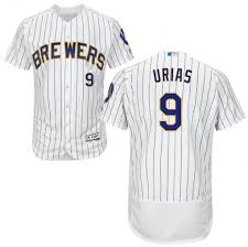 Nike Milwaukee Brewers #2 Luis Urias White Flexbase Authentic Stitched MLB Jersey