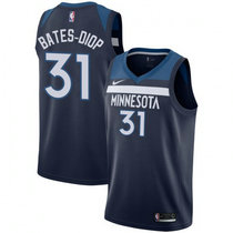 Nike Minnesota Timberwolves #31 Keita Bates-Diop Navy Blue Game Authentic Stitched NBA Jersey