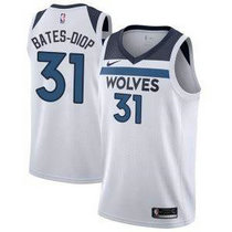 Nike Minnesota Timberwolves #31 Keita Bates-Diop White Game Authentic Stitched NBA Jersey