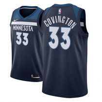 Nike Minnesota Timberwolves #33 Robert Covington Navy Blue Game Authentic Stitched NBA Jersey