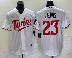 Nike Minnesota Twins #23 Royce Lewis White 2023 Game Authentic stitched MLB jersey