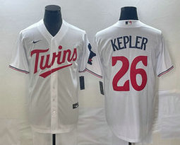 Nike Minnesota Twins #26 Max Kepler White Game Authentic Stitched MLB jersey