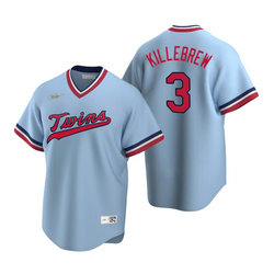 Nike Minnesota Twins #3 Harmon Killebrew Light Blue Pullover Game Authentic Stitched MLB jersey