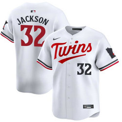 Nike Minnesota Twins #32 Jay Jackson White 2024 Game Authentic Stitched MLB Jersey